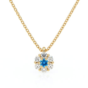 Collier entourage topaze diamant Pour la Vie - 9