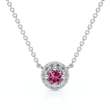 Collier tourmaline entourage diamant Coup de Foudre - 2