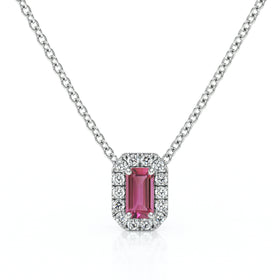 Collier tourmaline entourage diamant Coup de Foudre - 4