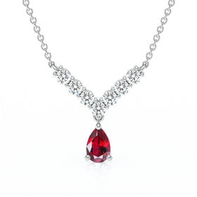 Collier rubis et diamant Par Amour - 2
