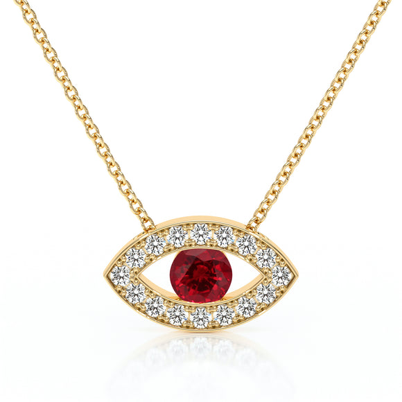 Collier rubis et diamant Ton Regard - 1