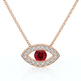 Collier rubis et diamant Ton Regard - 1