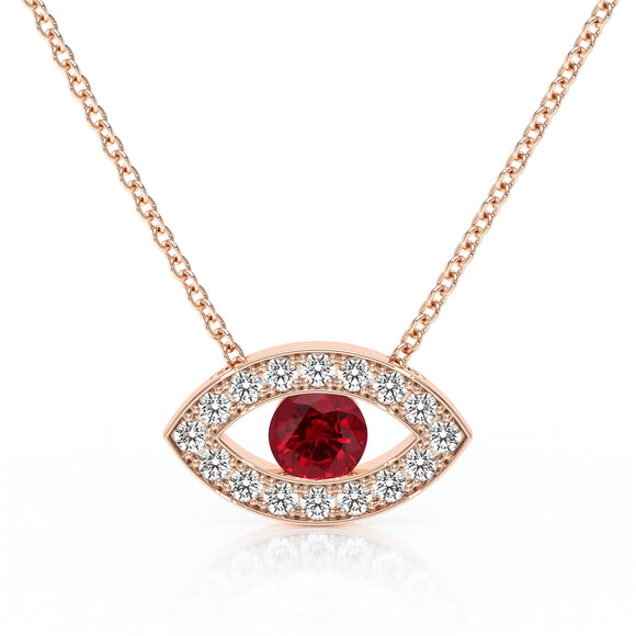 Collier rubis et diamant Ton Regard - 1