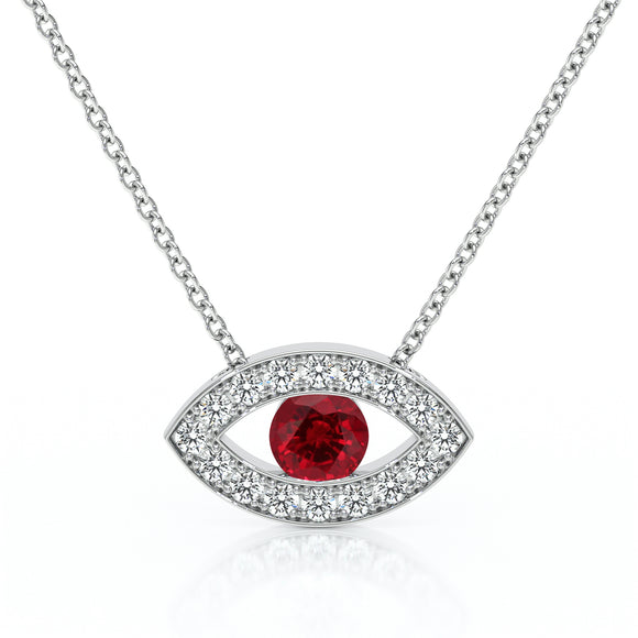 Collier rubis et diamant Ton Regard - 1