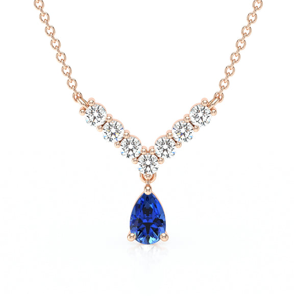 Collier saphir et diamant Par Amour - 2