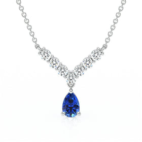 Collier saphir et diamant Par Amour - 2