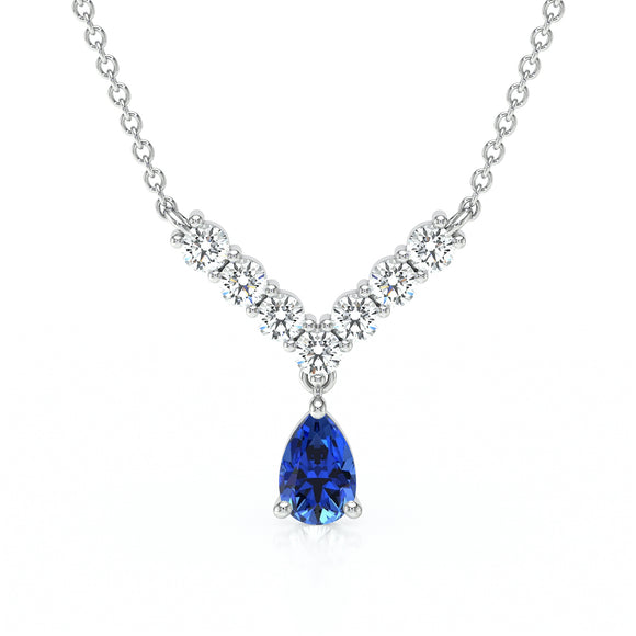 Collier saphir et diamant Par Amour - 2