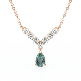 Collier saphir vert et diamant Par Amour - 2