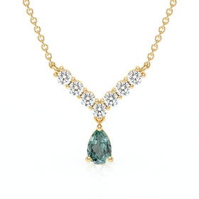Collier saphir vert et diamant Par Amour - 2