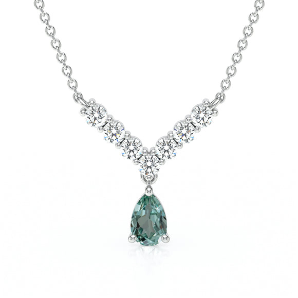 Collier saphir vert et diamant Par Amour - 2