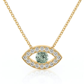 Collier saphir vert et diamant Ton Regard - 1