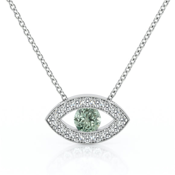 Collier saphir vert et diamant Ton Regard - 1