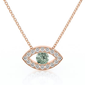 Collier saphir vert et diamant Ton Regard - 1