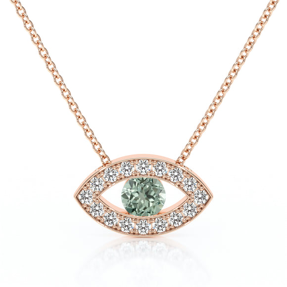 Collier saphir vert et diamant Ton Regard - 1