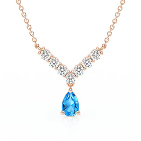 Collier topaze et diamant Par Amour - 2