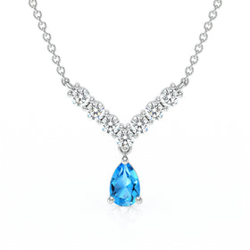 Collier topaze et diamant Par Amour - 2