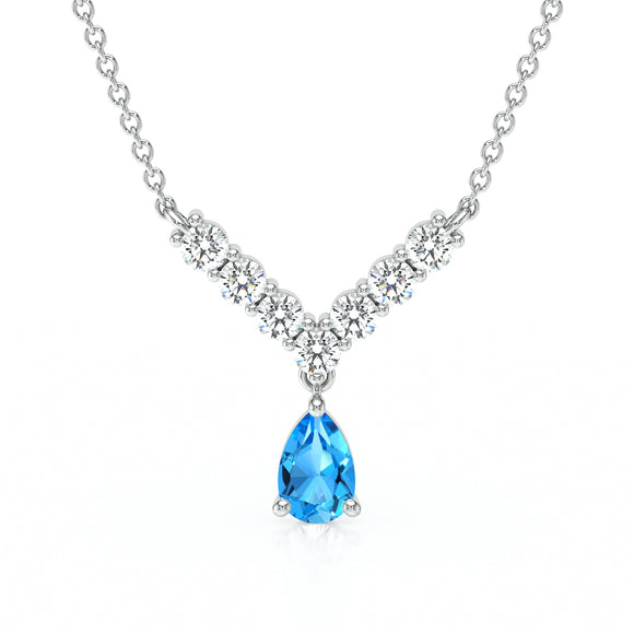 Collier topaze et diamant Par Amour - 2
