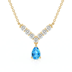 Collier topaze et diamant Par Amour - 2