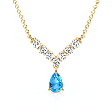 Collier topaze et diamant Par Amour - 2