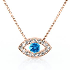 Collier topaze et diamant Ton Regard - 1