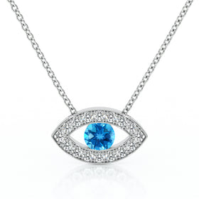 Collier topaze et diamant Ton Regard - 1