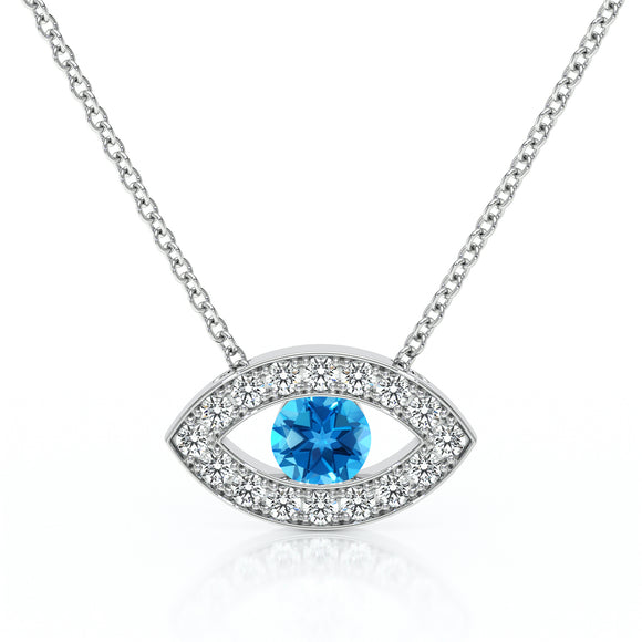 Collier topaze et diamant Ton Regard - 1