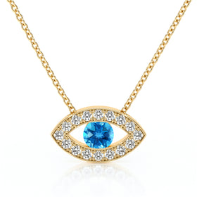 Collier topaze et diamant Ton Regard - 1