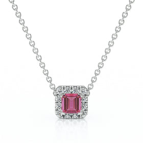 Collier tourmaline entourage diamant Coup de Foudre - 7