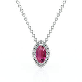 Collier tourmaline entourage diamant Coup de Foudre - 8