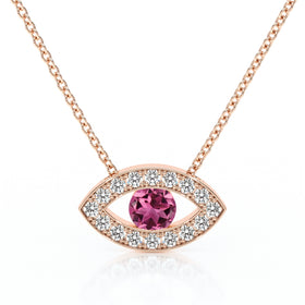 Collier tourmaline et diamant Ton Regard - 1