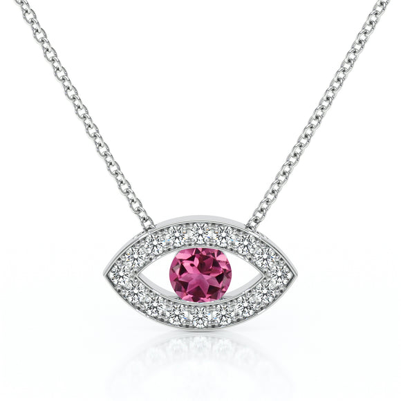 Collier tourmaline et diamant Ton Regard - 1