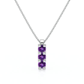 Collier trilogie améthyste Coucher de Soleil - 2