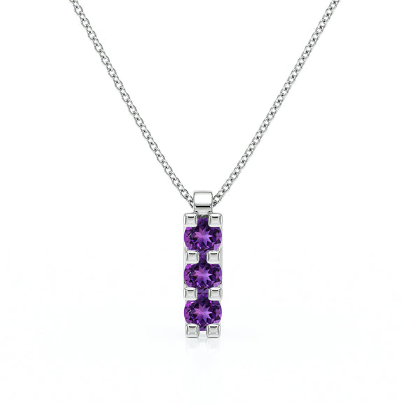 Collier trilogie améthyste Coucher de Soleil - 2