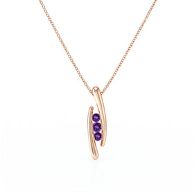 Collier trilogie améthyste Premier Pas - 1
