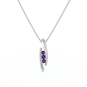 Collier trilogie améthyste Premier Pas - 1