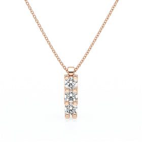 Collier trilogie diamant Coucher de Soleil - 2