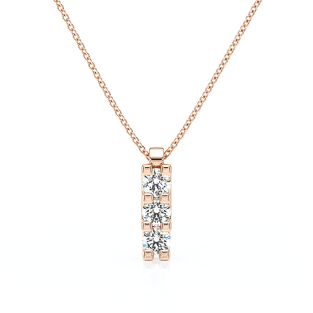 Collier trilogie diamant Coucher de Soleil - 2