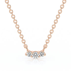 Collier trilogie diamant Coucher de Soleil - 3