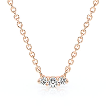 Collier trilogie diamant Coucher de Soleil - 3