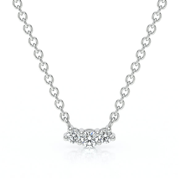 Collier trilogie diamant Coucher de Soleil - 3