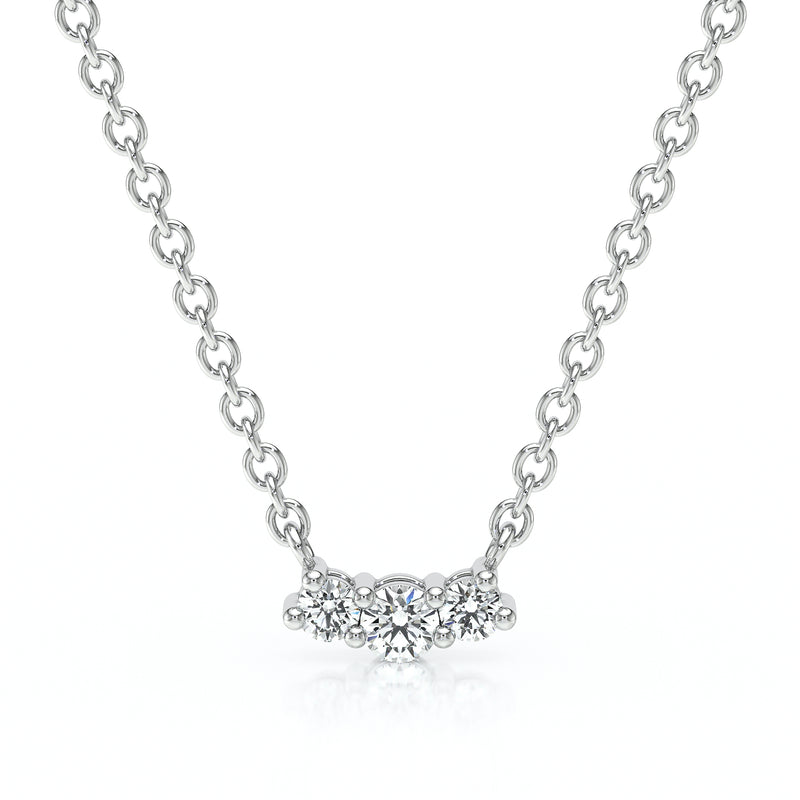 Collier trilogie diamant Coucher de Soleil - 3