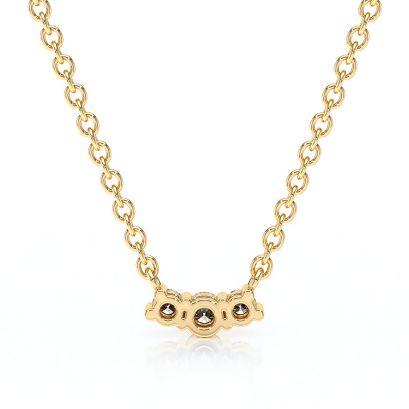 Collier trilogie rubis et diamant Coucher de Soleil - 3