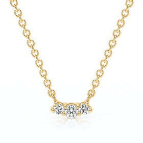 Collier trilogie diamant Coucher de Soleil - 3