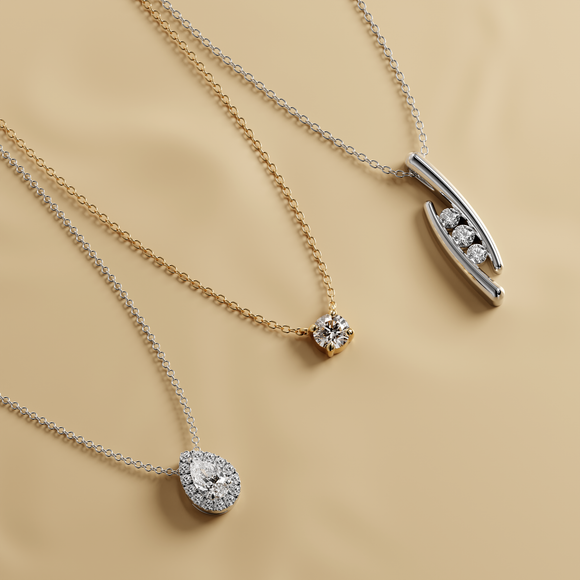 Collier trilogie émeraude Premier Pas - 1