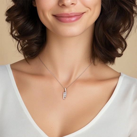 Collier trilogie émeraude Premier Pas - 1