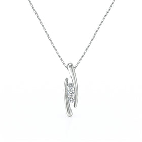 Collier trilogie diamant Premier Pas - 1