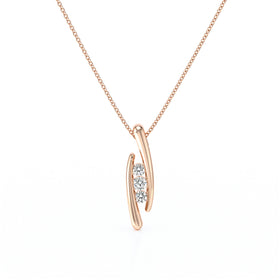 Collier trilogie diamant Premier Pas - 1