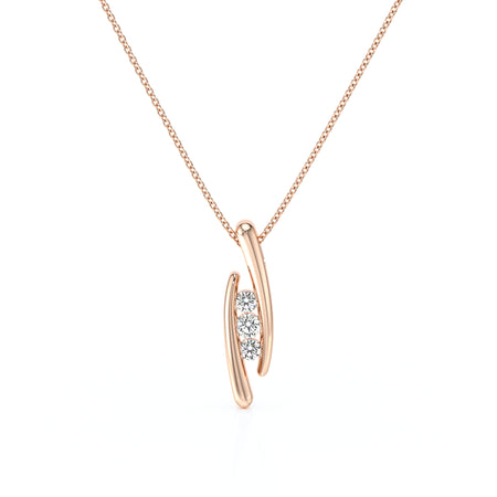 Collier trilogie diamant Premier Pas - 1