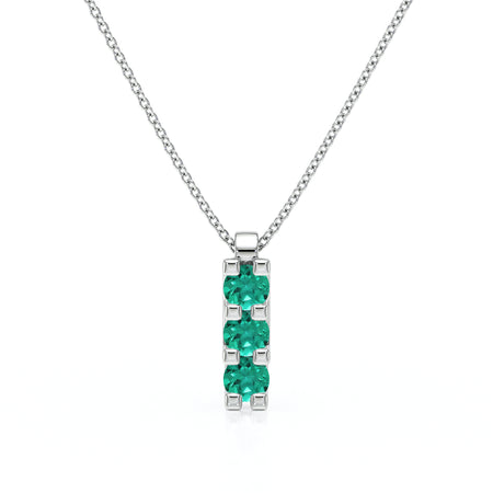 Collier trilogie émeraude Coucher de Soleil - 2