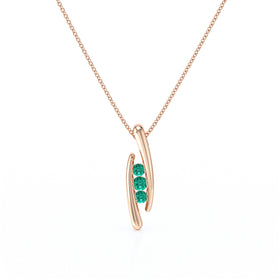 Collier trilogie émeraude Premier Pas - 1